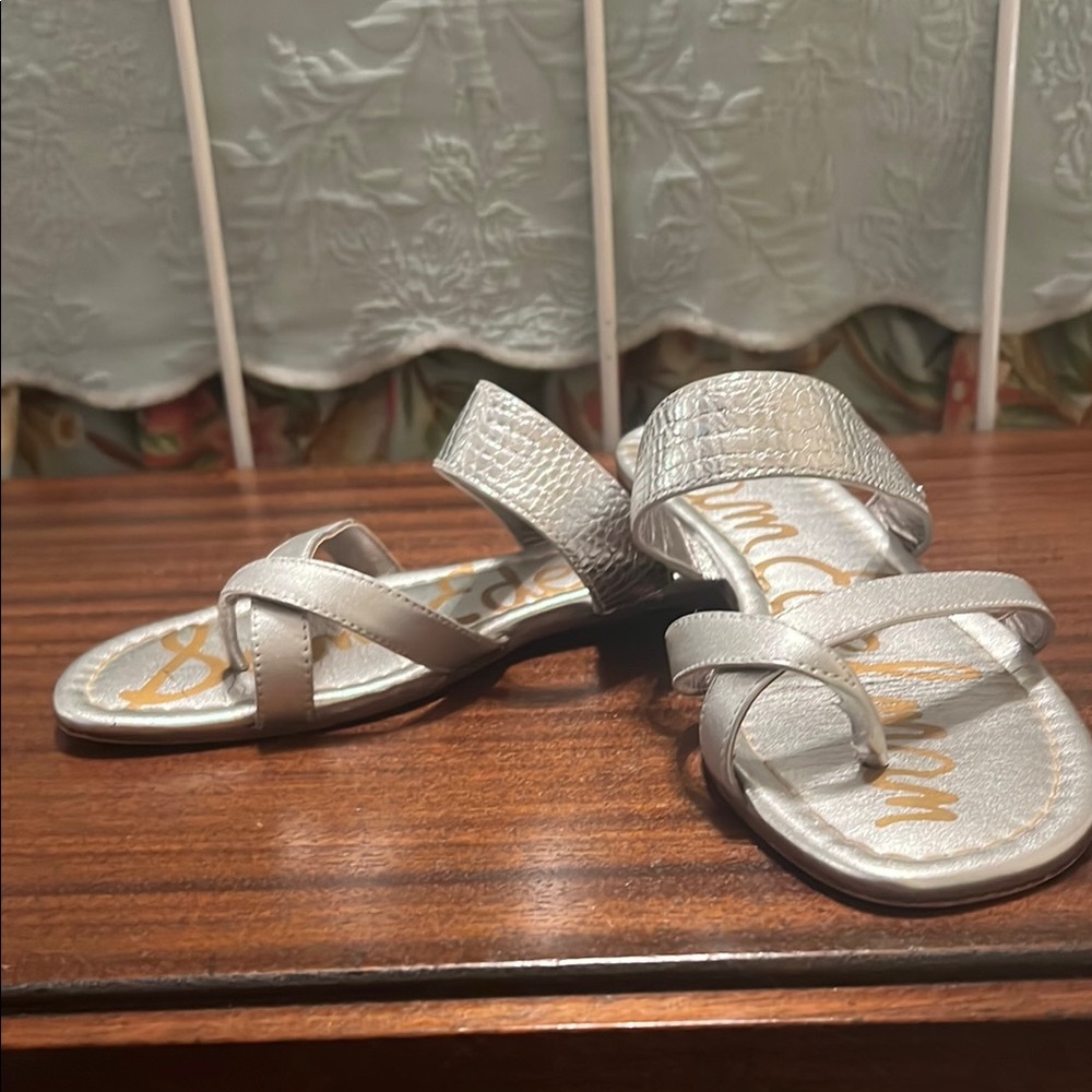 Silver Strappy Sandals